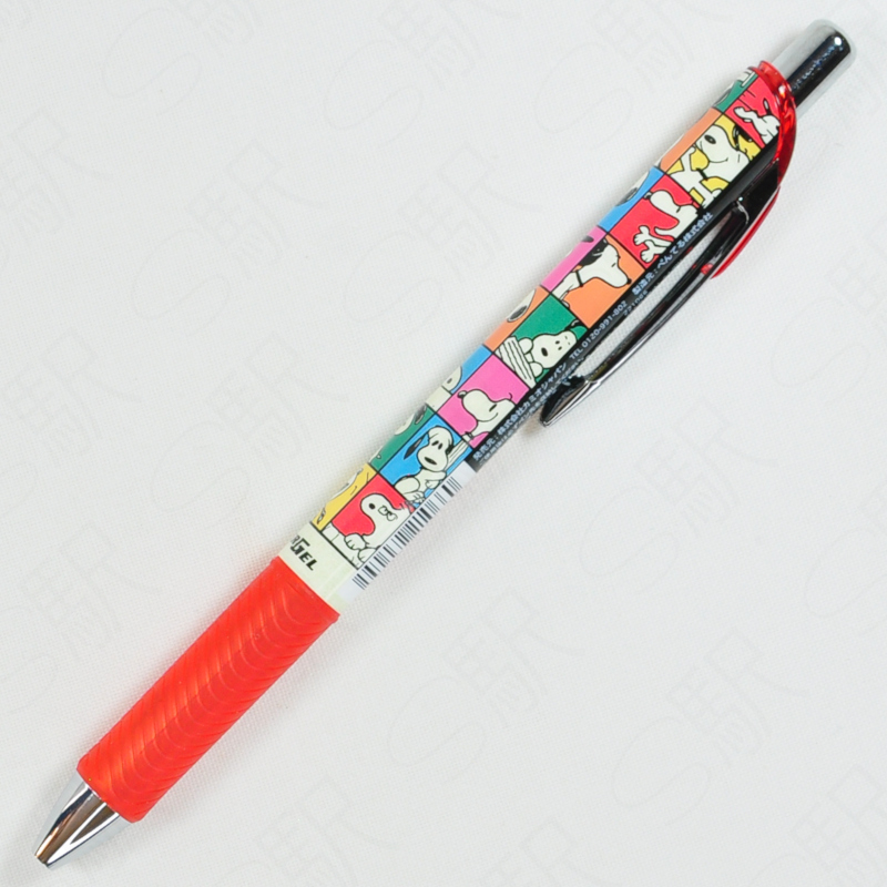 Pentel Energel 0.5mm Ballpen x Kamio Japan - Snoopy Block Pattern Red Pentel Energel 0.5mm Ballpen x Kamio Japan - Snoopy Block Pattern Red